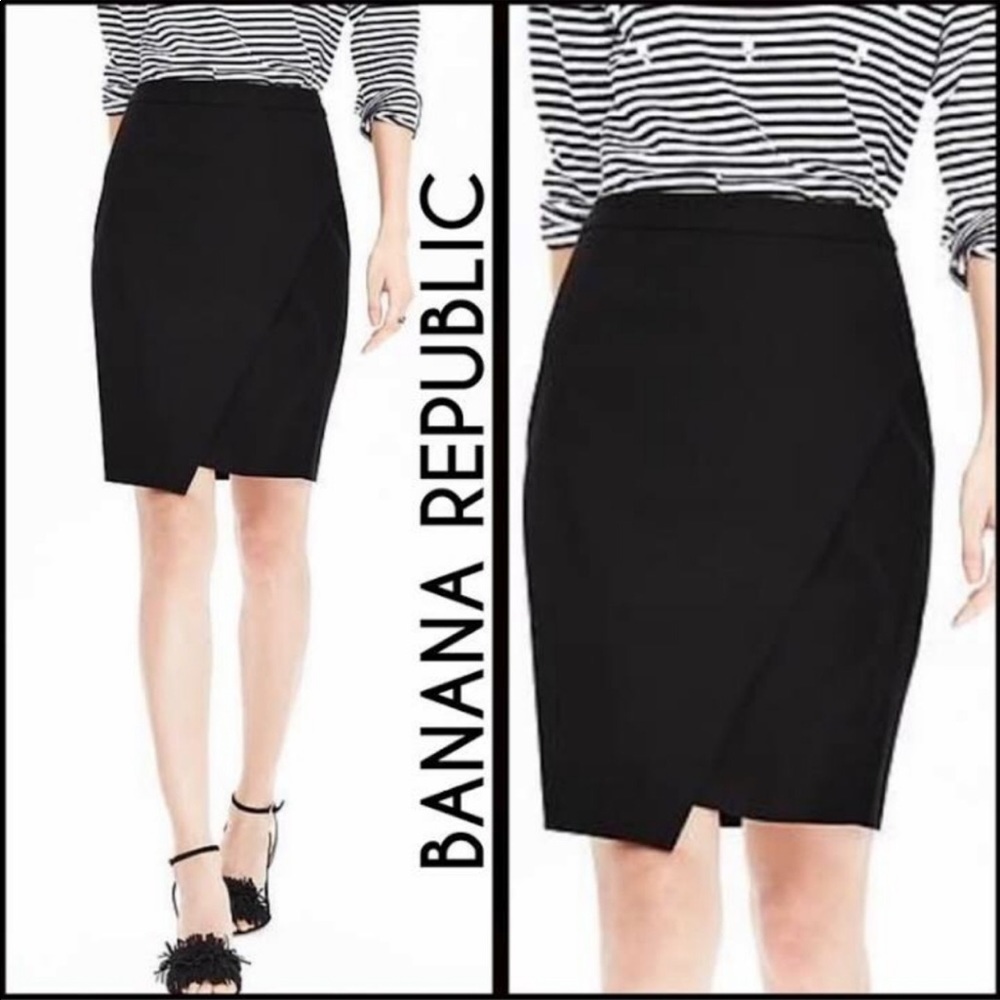 Bi-Stretch Wrap front pencil skirt